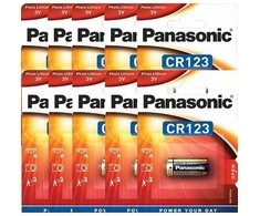 Panasonic elementai Lithium CR123 3V 10 vnt.