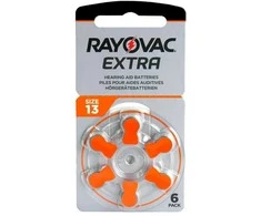 Rayovac Extra PR48 13, 6 vnt. elementai klausos aparatams.
