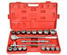 Silver Tools Sidabrinis Tools Galvučių rinkinys 3/4″, 21 vnt. 12-kampės.