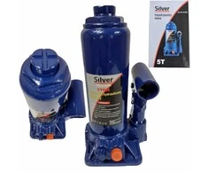 Silver Tools Sidabrinis hidraulinis domkratas, 5T.