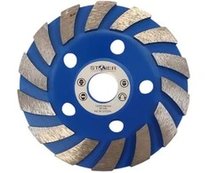 Stoner Profesionalus deimantinis šlifavimo diskas betonui 125mm, 22.2mm, TURBO.