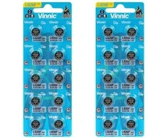 Vinnic 395, AG7, SR57 šarminės baterijos, 20 vnt.