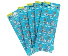 Vinnic AG1, L621, LR60 šarminės baterijos, 50 vnt.