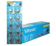 Vinnic LR41/AG3, 1,5V šarminės baterijos, 100 vnt.