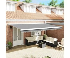 Markizės rėmas Balta 450 × 300 cm Aliuminis