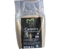 Caramira kačių kraikas kukurūzuose - grūdų kraikas 5L apie 4kg