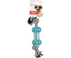 Flamingo Pet Products Flamingo guminė kaulo žaislinė virvė šunims 25cm