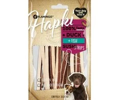 Flamingo Pet Products Flamingo Hapki Duck + Fish Sushi Strips kramtomas skanėstas šuniui 85g