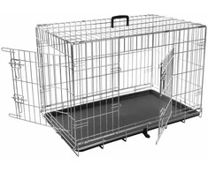 Flamingo metalinis narvas Keo šuniui L 57x93x62cm