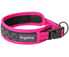 Freedog Import Sl Freedog Boreal fuksijų rožinės spalvos antkaklis šuniui 25 mm x 53–63 cm