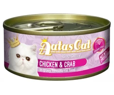 Aatas Cat Creamy vištiena&amp;Crab konservas katėms 80g