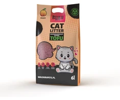 HiBrand Sp. z o.o. Bubu Pets persikų kvapo tofu kačių kraikas 2,5kg / 6L