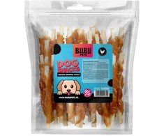 HiBrand Sp. z o.o. Bubu Pets šunų skanėstas žalios odos lazdelės su vištiena 500g