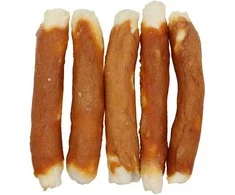 HiBrand Sp. z o.o. Bubu Pets vištienos mėsa ant storos žaliavinės odos lazdelės 20cm 500g
