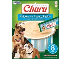 Inaba Foods Churu Dog skanėstas Chicken Cheese 160g