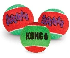 KONG SqueakAir kamuoliukai šunims 3 vnt