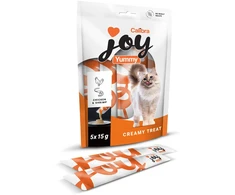 NOVIKO Animal Health s.r.o. Calibra Joy Yummy Chicken &amp; Shrimp skanėstas katėms 5x15 g