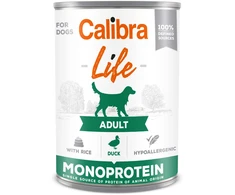 CALIBRA Life Adult antiena su ryžiais - šlapias šunų ėdalas - 400g