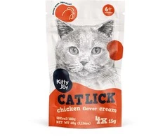 Petfest Kitty Joy Kitty Joy Cat Lick Vištiena kremas 4x15g