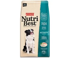 Picart Nutribest Activity vištienos ir ryžių Maistas šunims 15kg