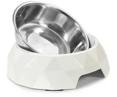 Rinaldo Franco Spa Record balto melamino pagrindo dubuo šunims ø 22,5cm - 700ml