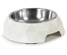 Rinaldo Franco Spa Record balto melamino pagrindo dubuo šunims ø 18cm - 350ml