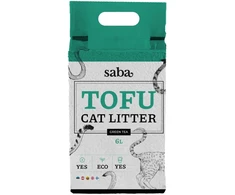 SABA žaliosios arbatos kvapo tofu kačių kraikas 6L