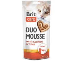 Vafo Praha Sro Brit Care Creamy Duo Mousse with Salmon and Tuna skanėstas katėms 4x14g