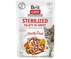 Vafo Praha Sro Brit Care Sterilized Fillets in Gravy antiena konservai katėms su antiena, 85 g