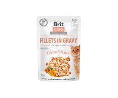 Brit Care Fillets in Gravy Choice vištiena NAUJIENA 85 g