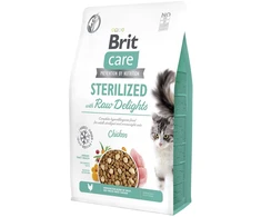 Vafo Praha Sro Brit Care Grain-Free Sterilized with Raw Delights kačių ėdalas 2kg