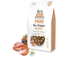 Vafo Praha Sro Brit Care Mini Raw Delights kalakutiena with Shrimp šunų pašaras 2kg