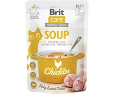 Brit Care Cat Soup vištiena katėms maiš. 75 g