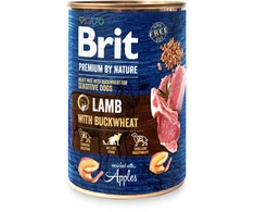 Brit Premium by Nature konservai šunims ėriena with Buckwheat 400g