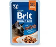 Brit Premium Delicate Fillets in Gravy su kalakutiene 85 g