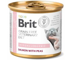 Brit GF Veterinary Diets konservai katėms Hypoallergenic 200g