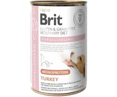 Brit GF Veterinary Diets konservai šun. Hypoallergenic Monoprotein kalakutiena 400g