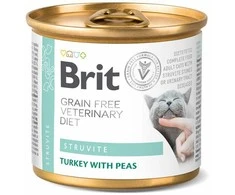 Brit GF Veterinary Diets konservai katėms Struvite 200g
