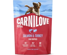 Vafo Praha Sro Carnilove Active lašiša &amp; kalakutiena Puppy šunų maistas 1,5kg