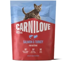 Vafo Praha Sro Carnilove Active lašiša &amp; kalakutiena Kitten kačių maistas 0,4kg