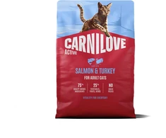 Vafo Praha Sro Carnilove Active lašiša &amp; kalakutiena Adult kačių maistas 2kg