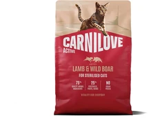 Carni Love Active Cat su ėriena ir šerniena Sterilised - dry cat food - 2kg