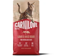 Carni Love Active Cat su ėriena ir šerniena Sterilised - dry cat food - 6kg