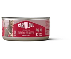 Vafo Praha Sro Carni Love Carnilove Carnilove Cat Can Konservai dla kotów Indyk i renifer 100 g