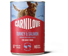 Vafo Praha Sro Carnilove lašiša &amp; kalakutiena konservai šunims 400g