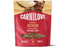 Vafo Praha Sro Carni Love Carnilove Dog Crunchy Snack Mėsingi traškūs skanėstai šunims su stručiu ir gervuogėmis 200 g