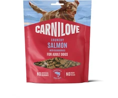 Vafo Praha Sro Carni Love Carnilove Dog Crunchy Snack Mięsne chrupiące przysmaki šunims su łososiem i jagodami 200 g