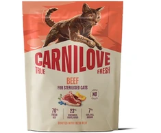 Vafo Praha Sro Carnilove True Fresh jautiena Adult Sterilised kačių pašaras 0,4kg