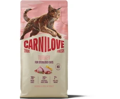 Vafo Praha Sro Carnilove True Fresh kalakutiena Sterilised kačių maistas 6kg