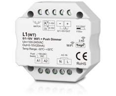 0/1-10V WiFi + RF + PUSH valdiklis, veikia per WIFI ir TUYA